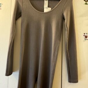 Elegant Brown Long Sleeve Jumpsuit